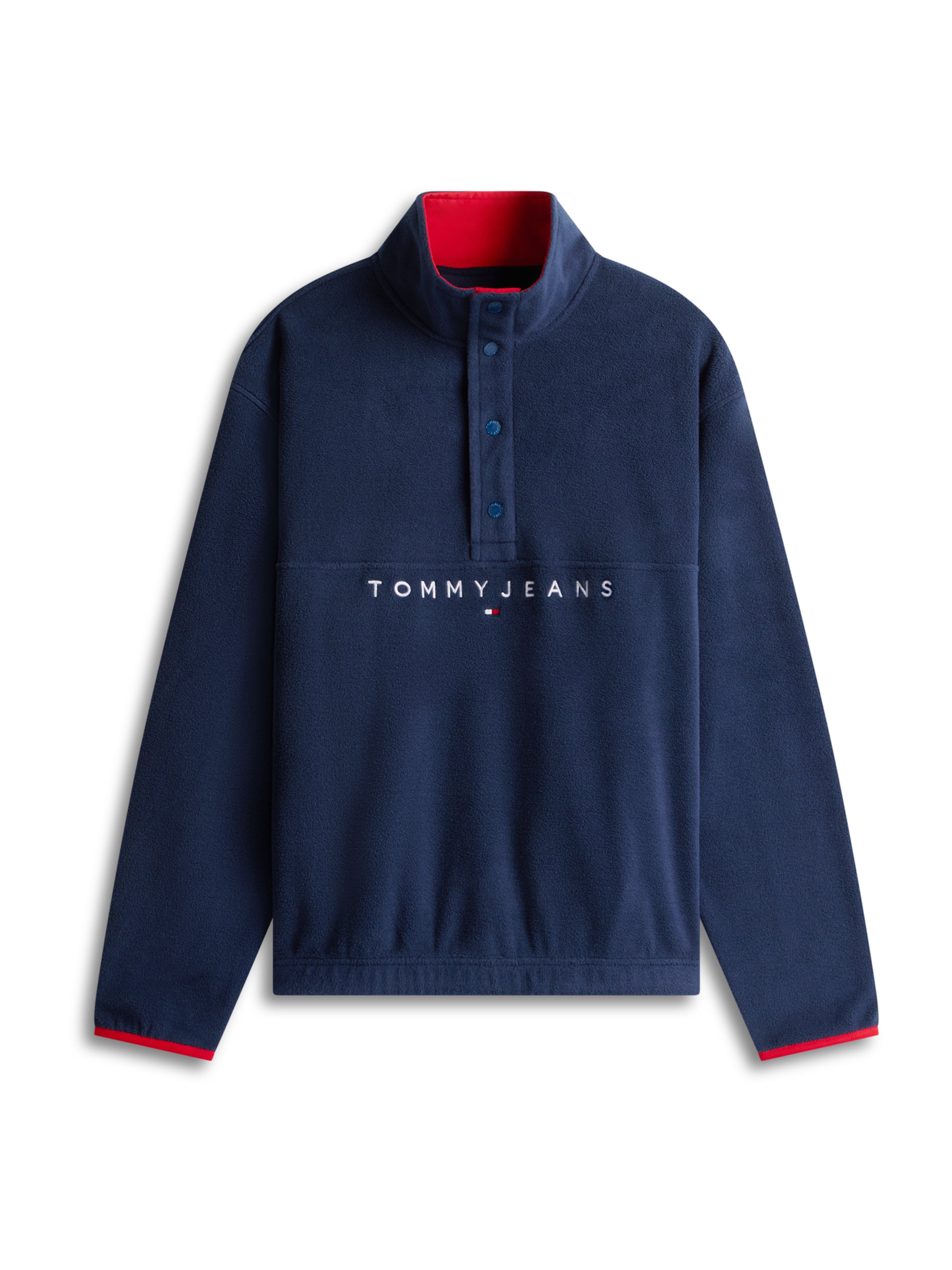 Tommy Jeans Svetr – modrá: přední strana