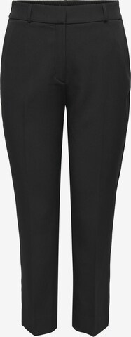 Coupe slim Pantalon à plis ONLY Carmakoma en noir : devant