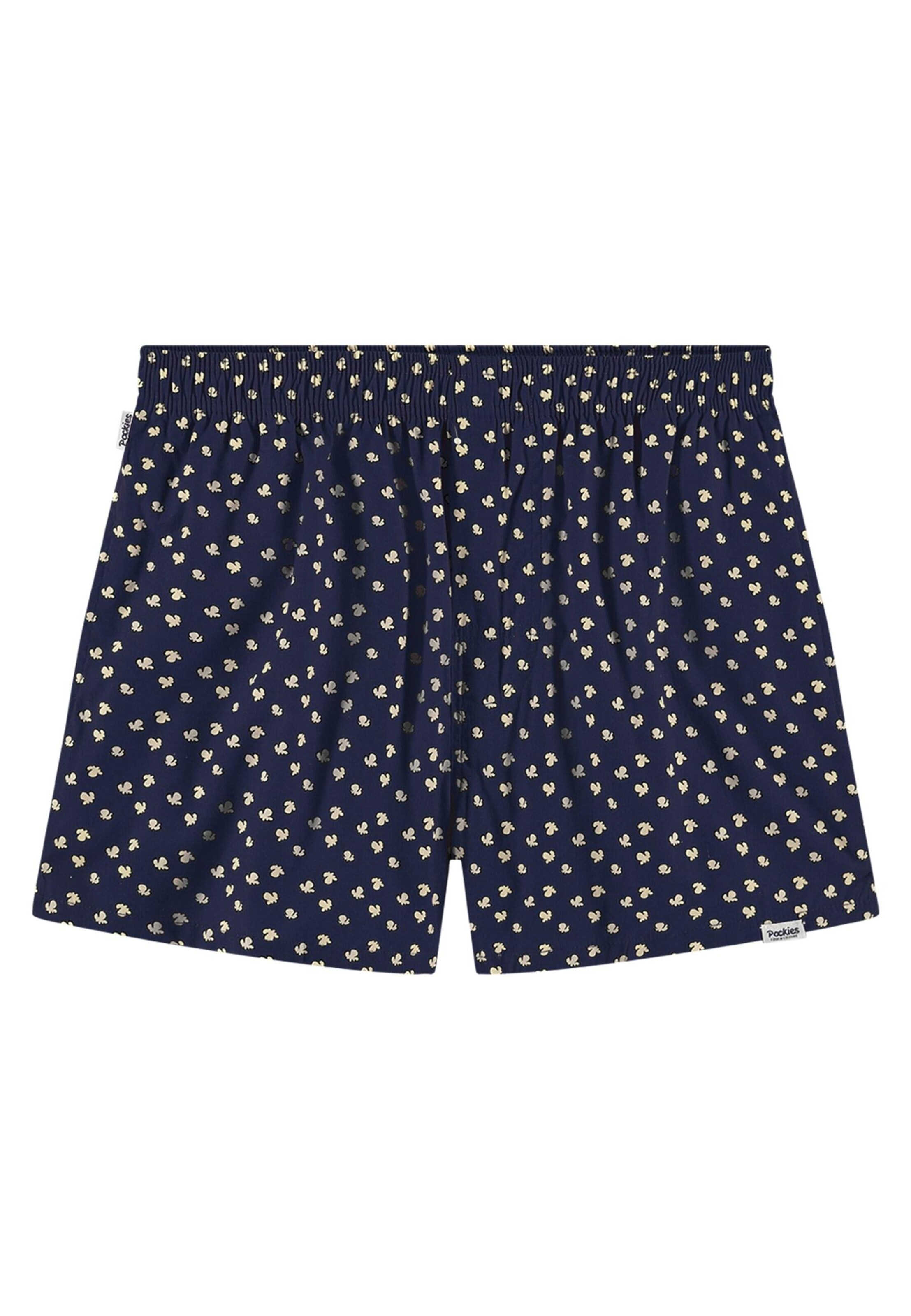 Boxers 'Popcorn' Pockies en bleu : devant