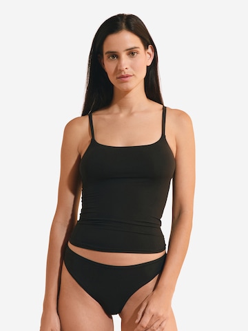 ETAM Top aus Mikrofaser mit integriertem Bustier  'Pure Soft' in Schwarz