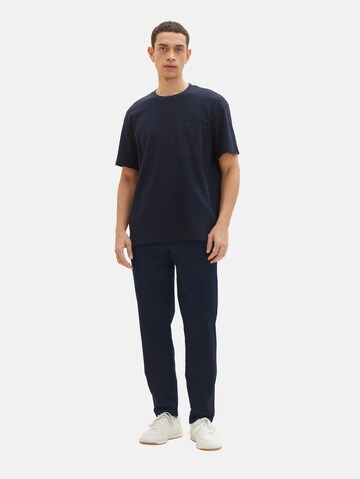 TOM TAILOR Tapered Chino Pants in Blue