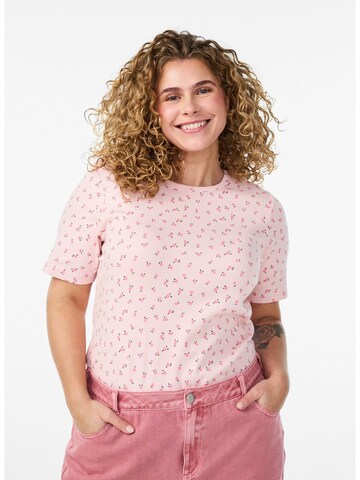 Maglietta 'Luna' di Zizzi in rosso: frontale