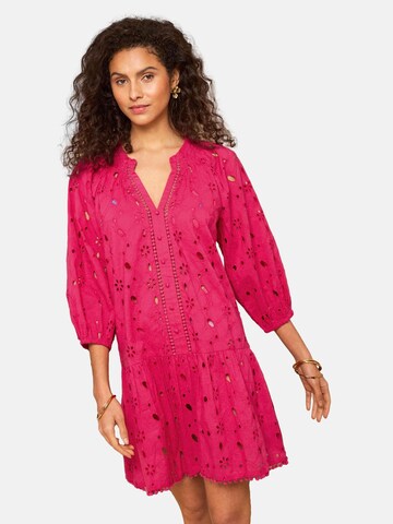 love & roses Beach dress in Pink: front