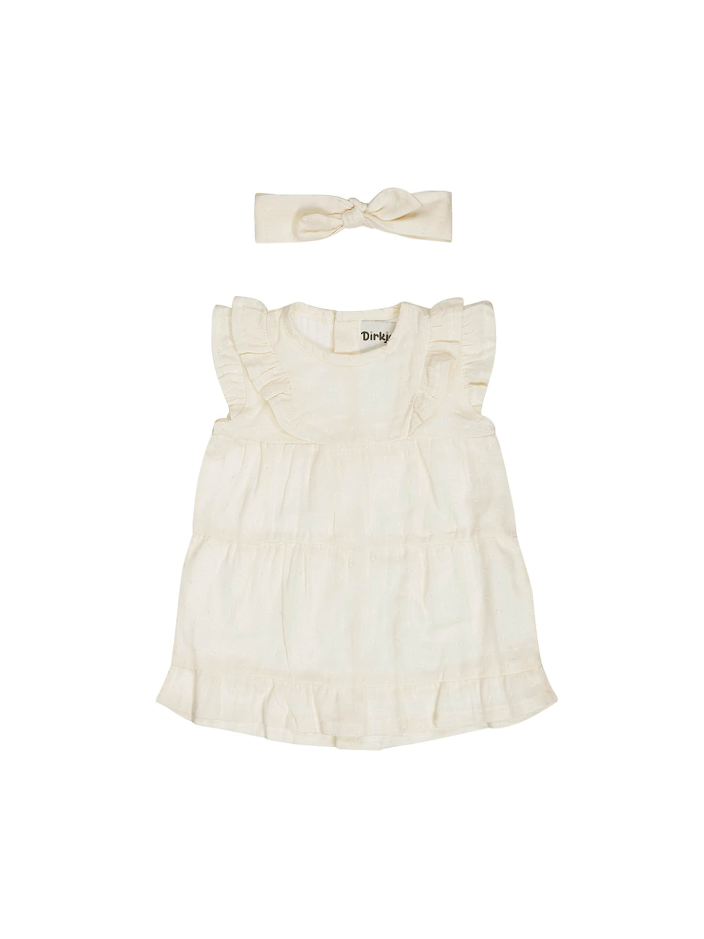 Robe 'Dress ss, Headband' Dirkje en blanc : devant