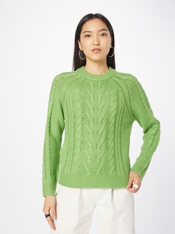 OVS Пуловер 'CABLE' в зелено: отпред