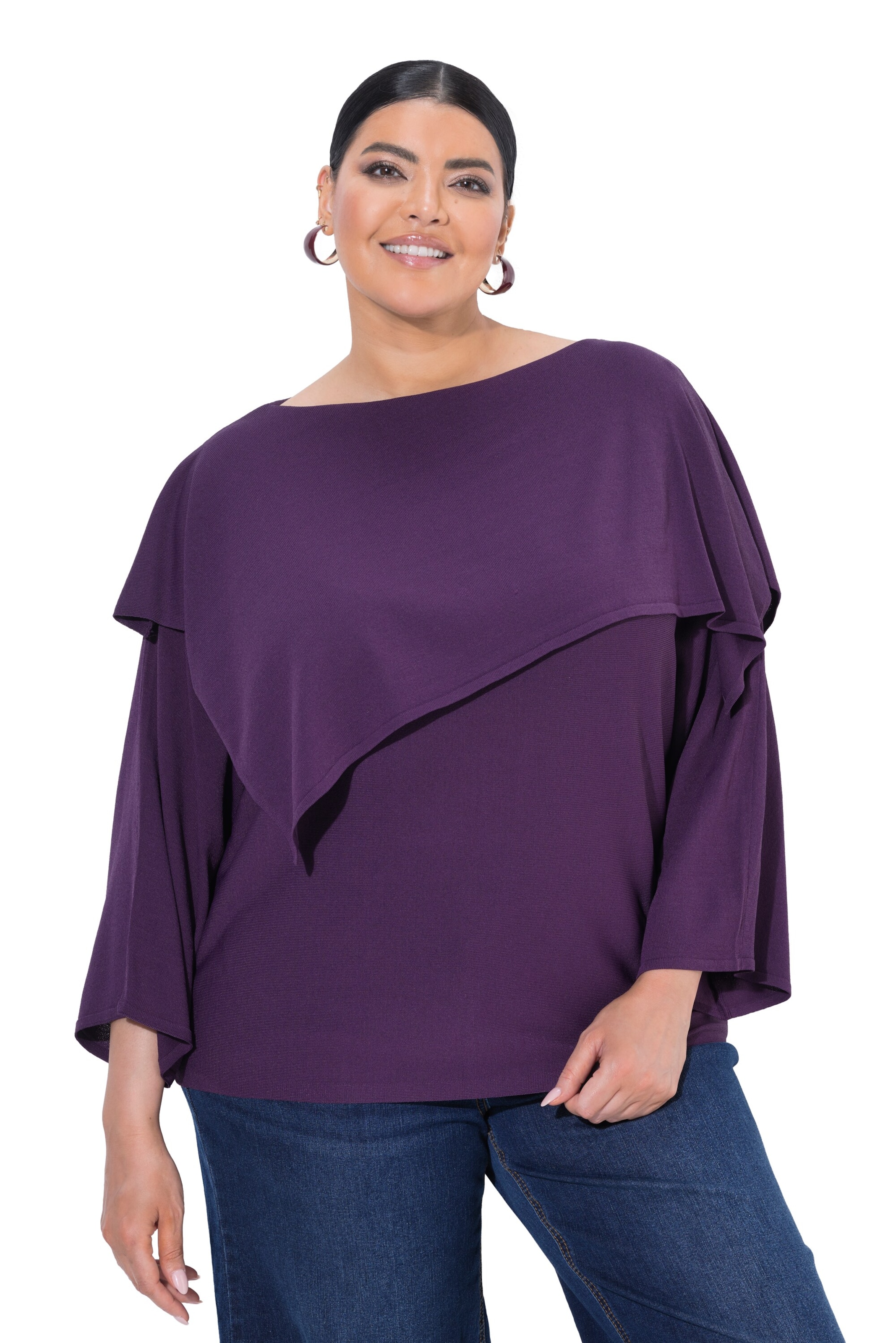 Ulla Popken Pullover in Lila: Vorderseite