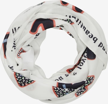 s.Oliver Tube Scarf in White: front