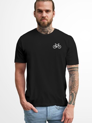 Neverless Shirt 'Fahrrad' in Black