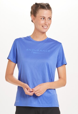 ENDURANCE Performance shirt 'Keiling' in Blue: front