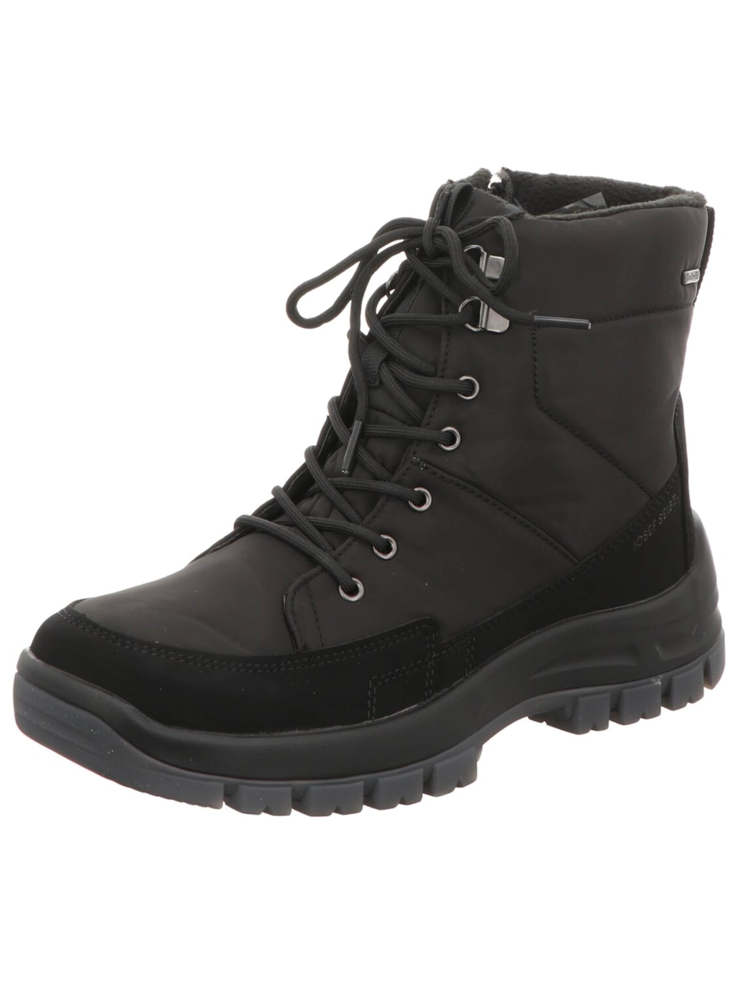 JOSEF SEIBEL Boots 'Stiefeletten/Boot Herren 18450PL110/100 100 Leder-Mix in schwarz' in 43 in Black, Item view