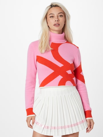 UNITED COLORS OF BENETTON Pullover  'TURTLE' in Pink: predná strana