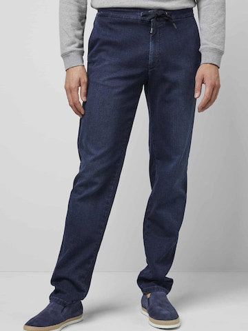 MEYER Slimfit Jeans in Blauw: voorkant