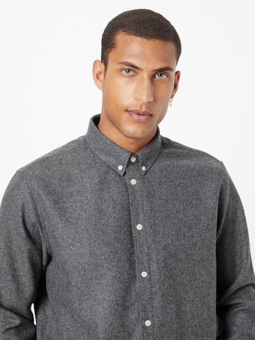 minimum Regular fit Button Up Shirt 'Waynes' in Grey