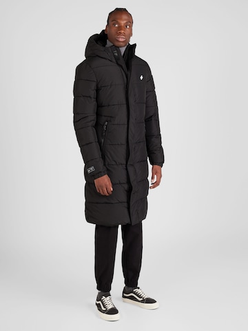 Superdry Zimný kabát - Čierna: predná strana