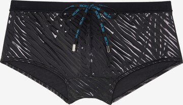 HOM Swim Trunks 'Clubber' in Black: front