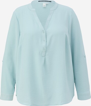 QS Blouse in Blauw: voorkant