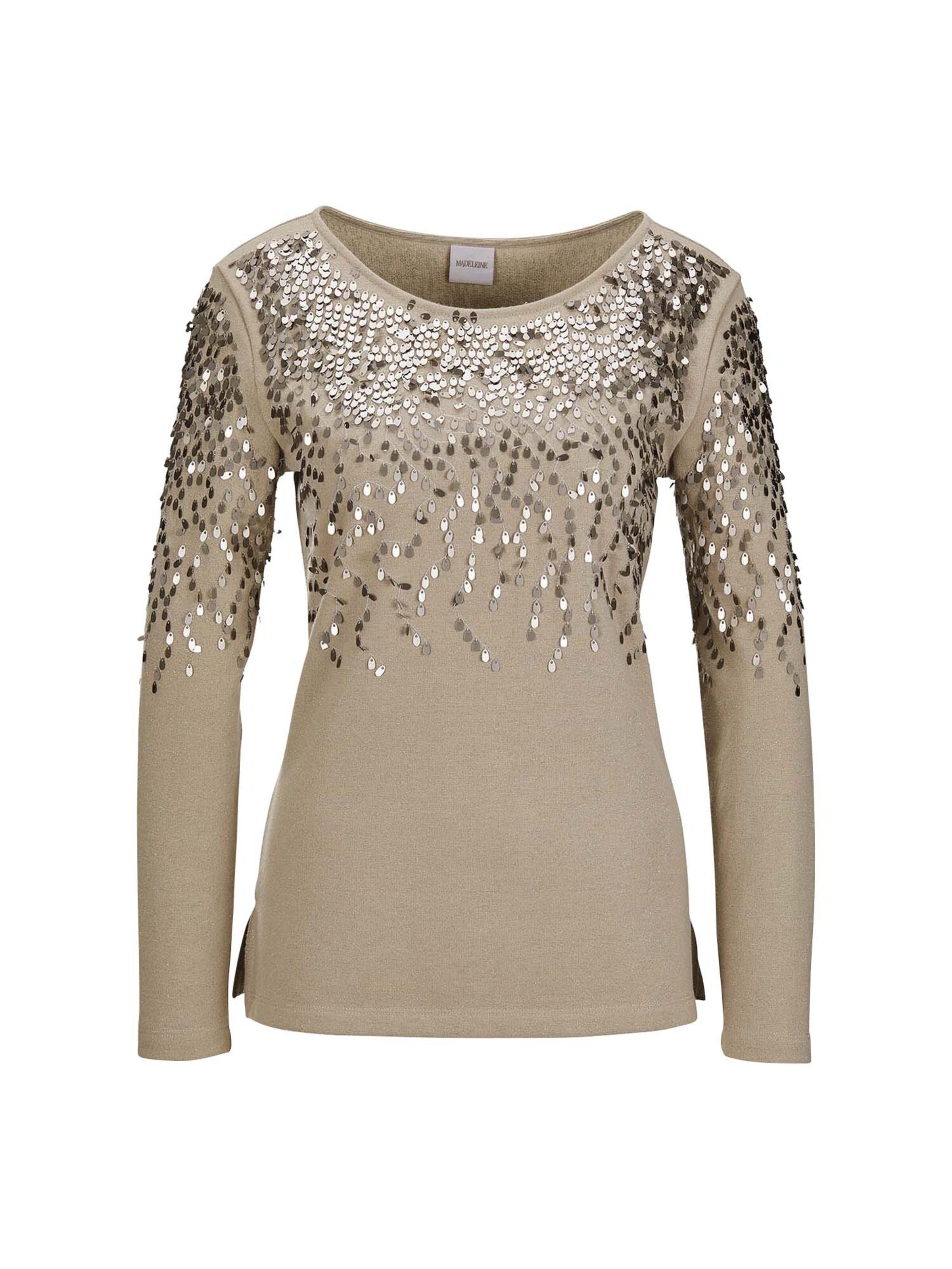 Sweat-shirt MADELEINE en beige : devant