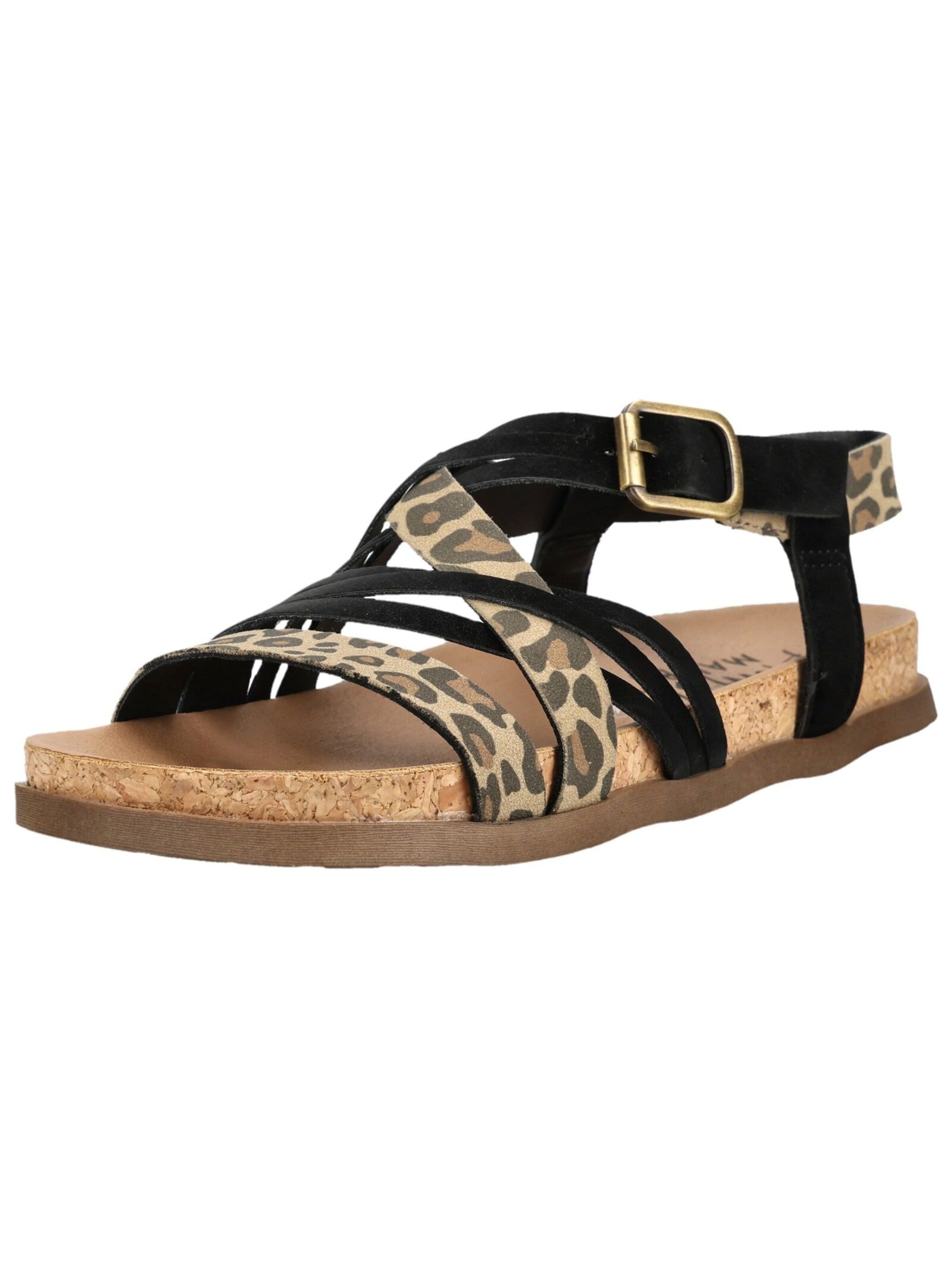 Blowfish Malibu Sandalen met riem in Zwart: voorkant