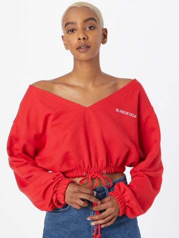 Sweat-shirt Public Desire en rouge : devant