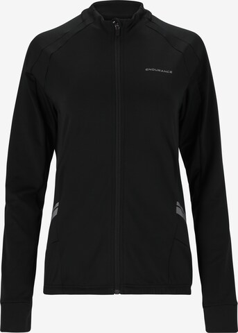 ENDURANCE Athletic Jacket 'VERANNE' in Black: front