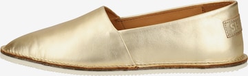 SHABBIES AMSTERDAM Classic Flats in Gold: front