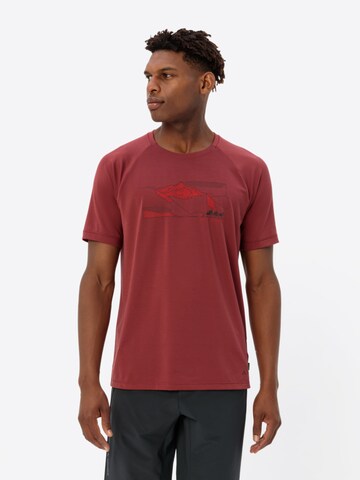 VAUDE Performance shirt 'Gleann II' in Red: front