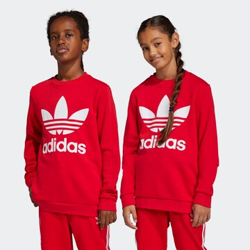 ADIDAS ORIGINALS Klasický střih Mikina 'Trefoil Crew' – červená