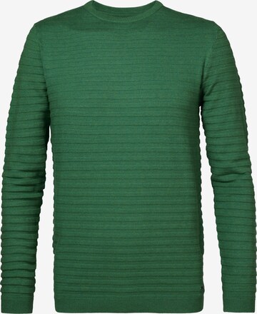 Petrol Industries Pulover 'Adak' | zelena barva: sprednja stran