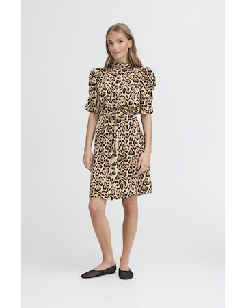 ICHI Kleid in Braun
