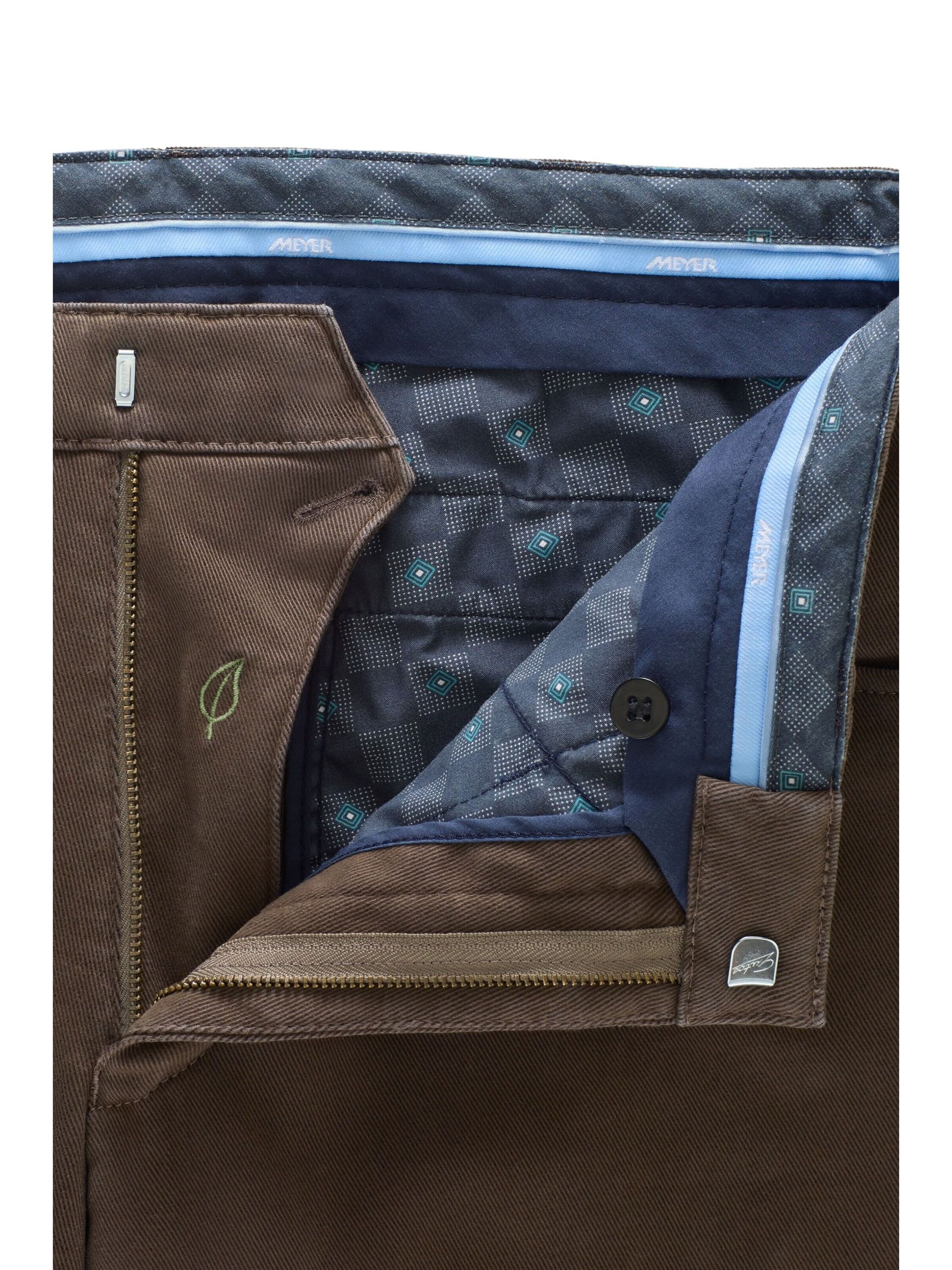 MEYER Regular Chino Pants in Brown