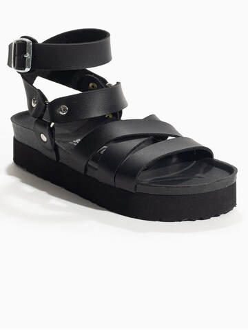 Bayton Strap Sandals 'HARING' in Black