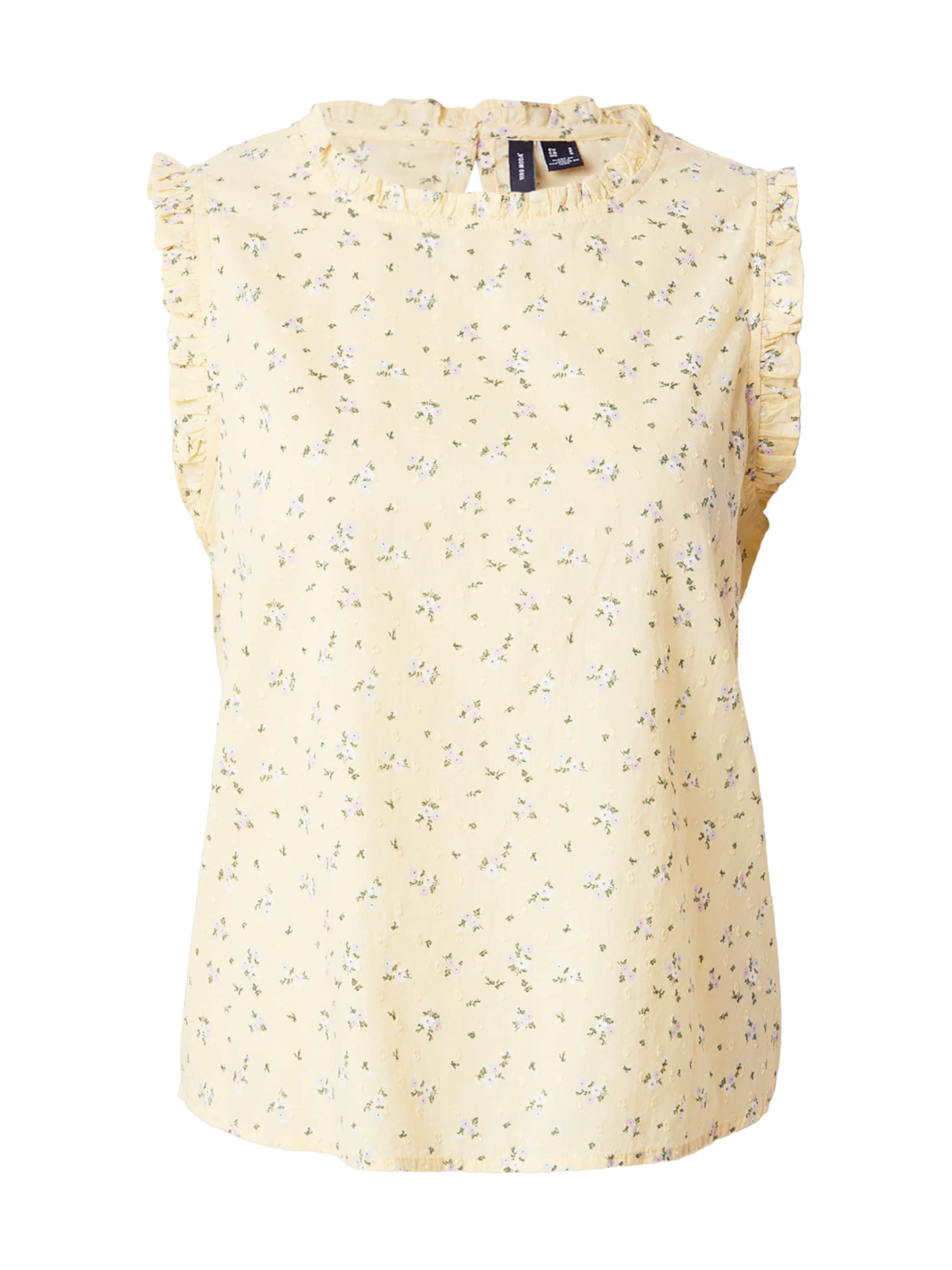 VERO MODA Pluus 'VMTRINE' XS suuruses sidrun / roheline / valge, Tootevaade