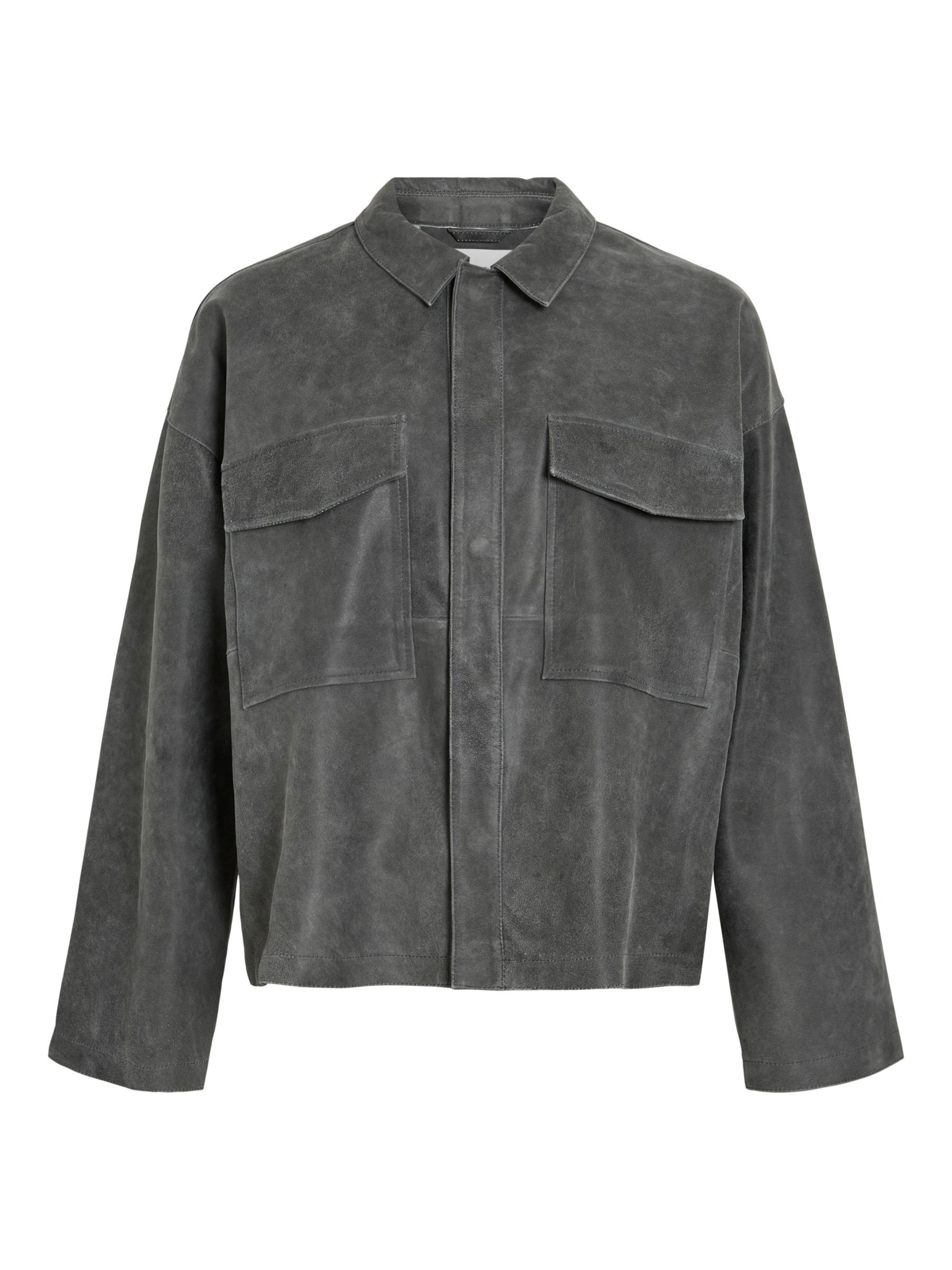 ROUGE EDIT Jacke in Grau: Vorderseite