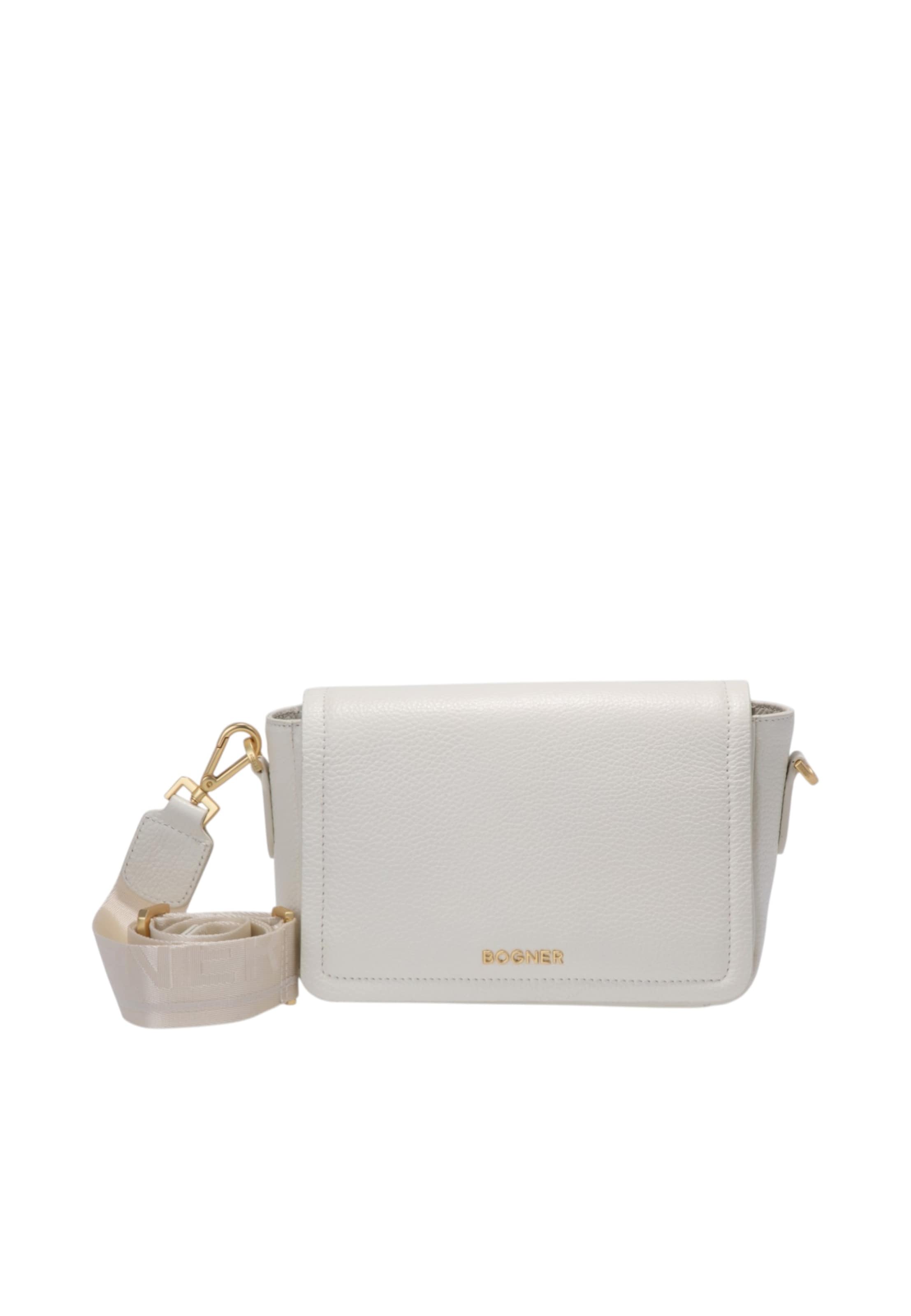 BOGNER Schoudertas 'Wallis Bar' in Wit: voorkant