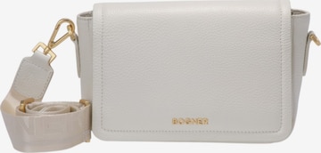 BOGNER - Mala de ombro 'Wallis Bar' em branco: frente