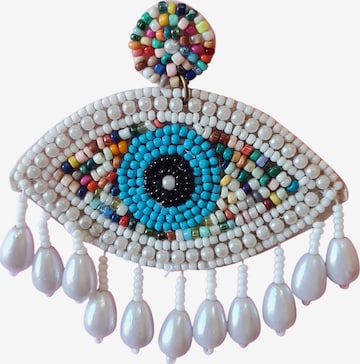 PfauGermany Earrings 'Evil Eye' in Mixed colors: front