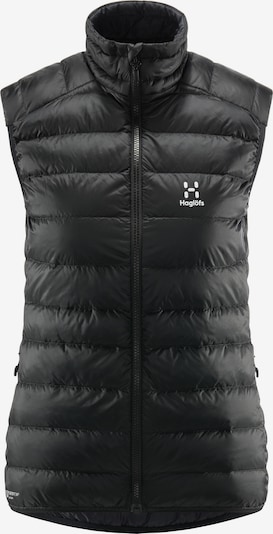 Haglöfs Sportbodywarmer 'Roc Down' in de kleur Zwart / Wit, Productweergave