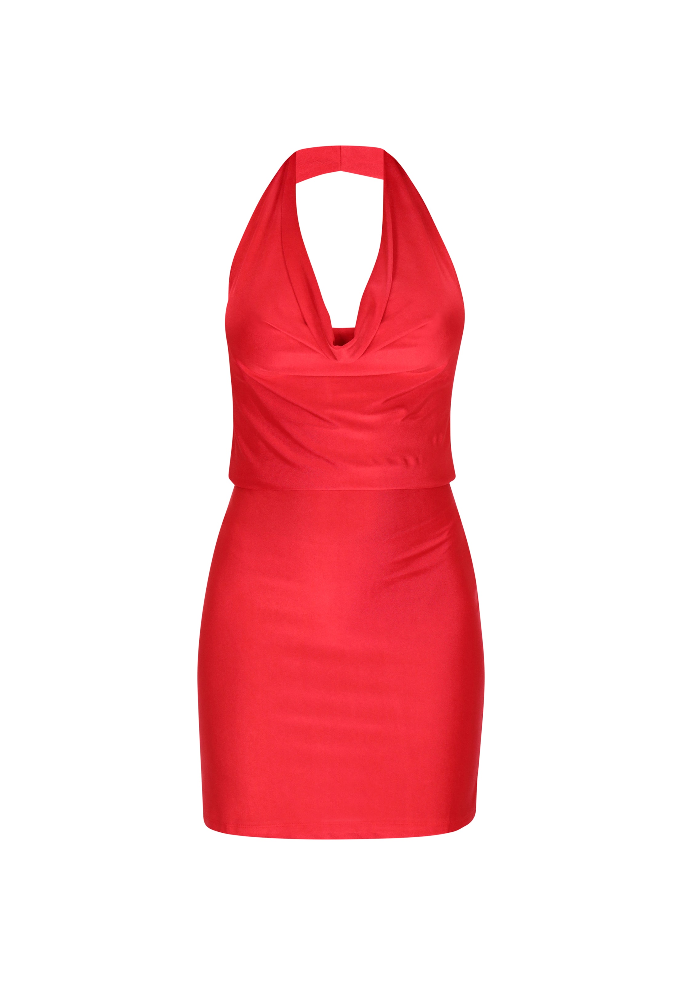 faina Kleid in Rot: Vorderseite