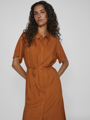 VILA Shirt dress in Brown