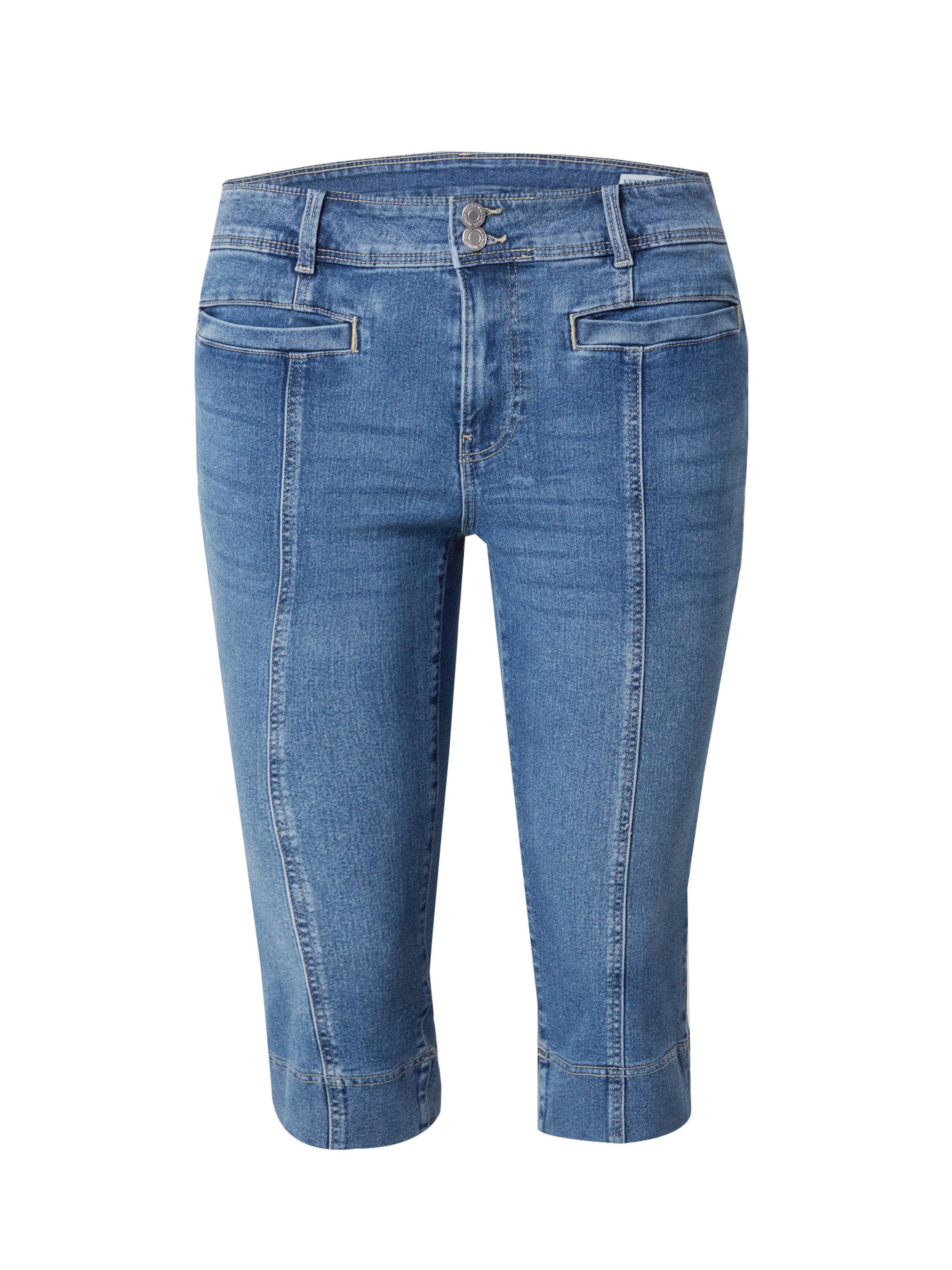 Coupe slim Jean 'VMCEliza' Vero Moda Curve en bleu : devant