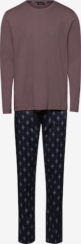 Hanro - Pijama comprido 'Night & Day' em azul: frente