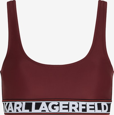 Karl Lagerfeld Bikiinitopp merlot / valge, Tootevaade