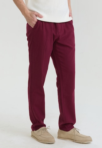 Felix Hardy Slimfit Παντελόνι σε κόκκινο: μπροστά