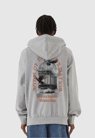 MJ Gonzales Sweatshirt 'Liberation Doves' in Grey: front