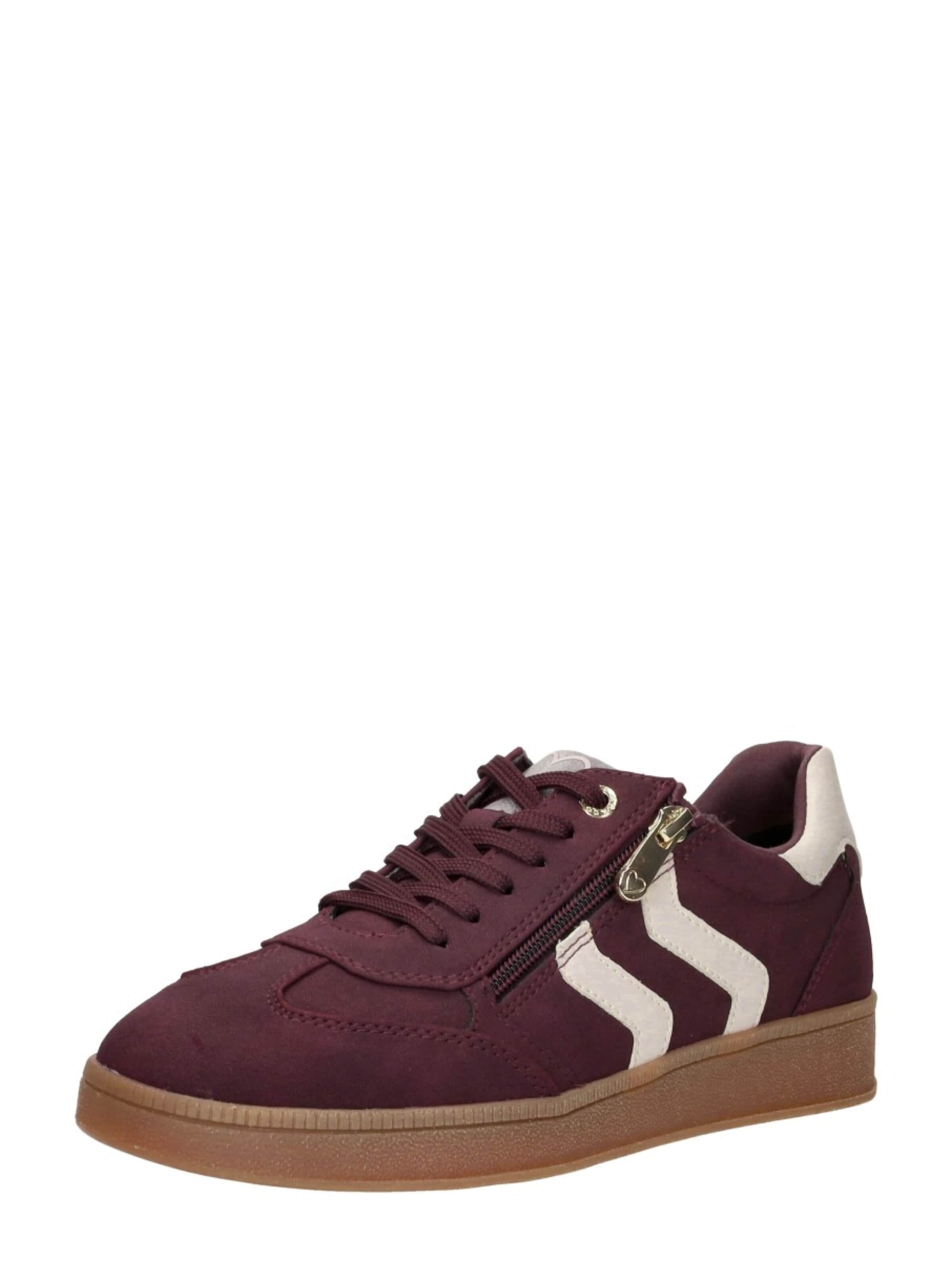 MARCO TOZZI Sneakers laag 'Sneakers Laag' in Rood