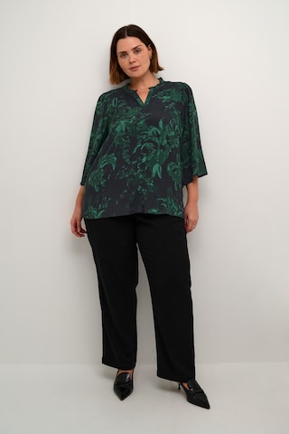 KAFFE CURVE Blouse 'Mina' in Groen