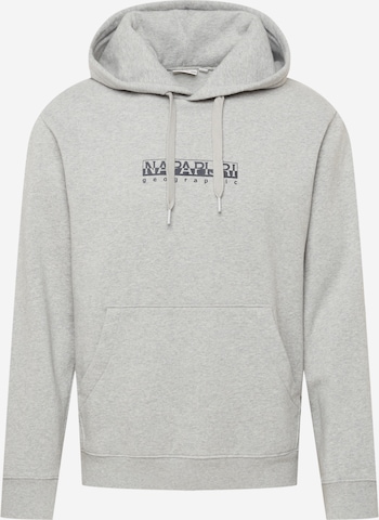 NAPAPIJRI Sweatshirt 'Box' in Grey: front