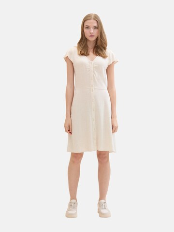 TOM TAILOR DENIM Dress in Beige: front