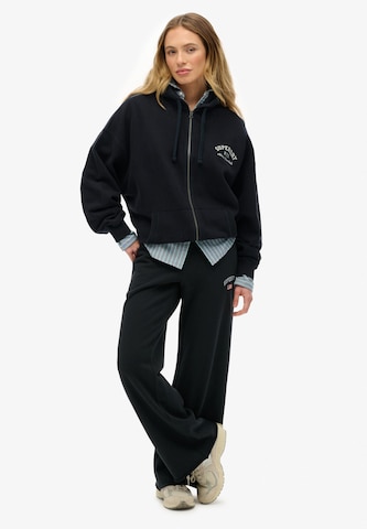 Wide Leg Pantalon 'Athletic Essentials' Superdry en bleu