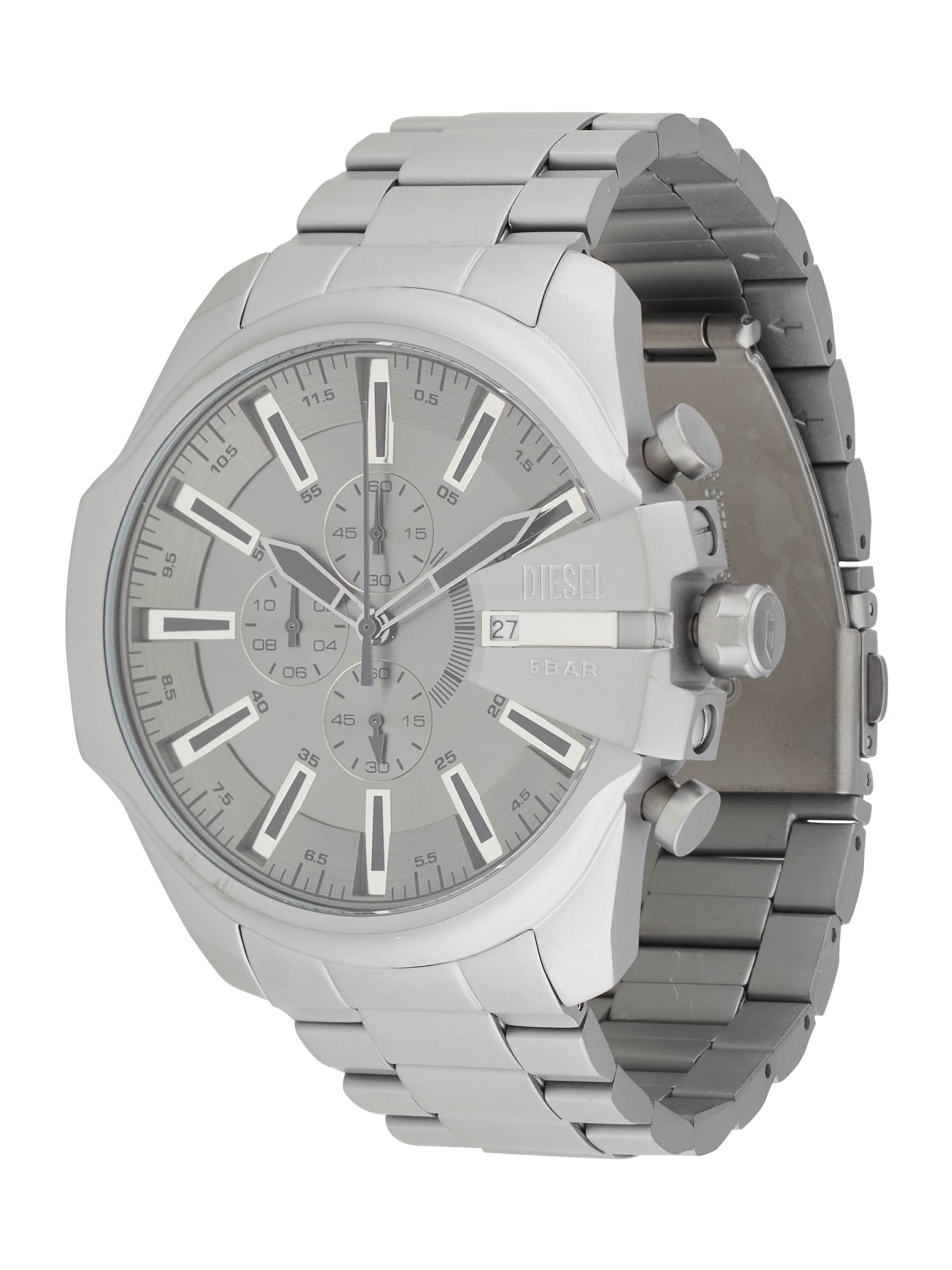 DIESEL Zegarek analogowy w kolorze szary: przód